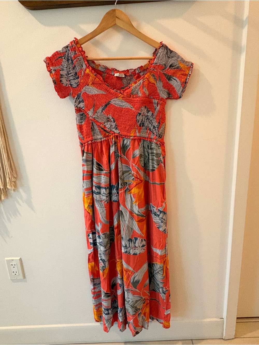 Patrons of Peace Coral Tropical Jumpsuit